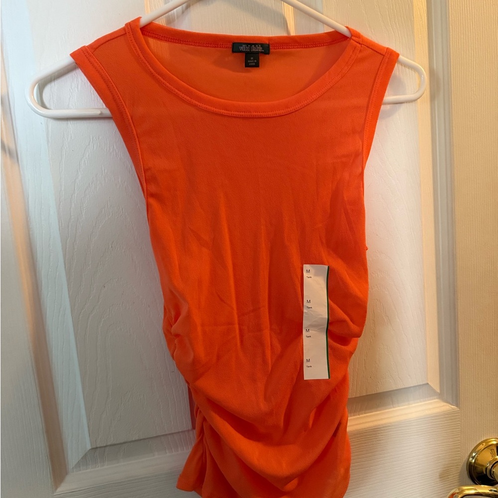 Orange Sleeveless Top
